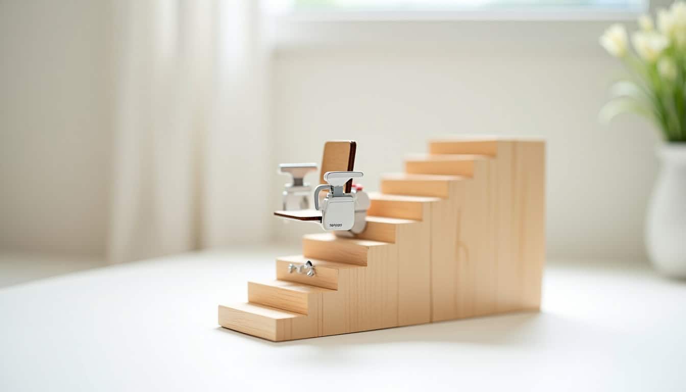 Monte-escalier en cours de location à Boivre-la-Vallée