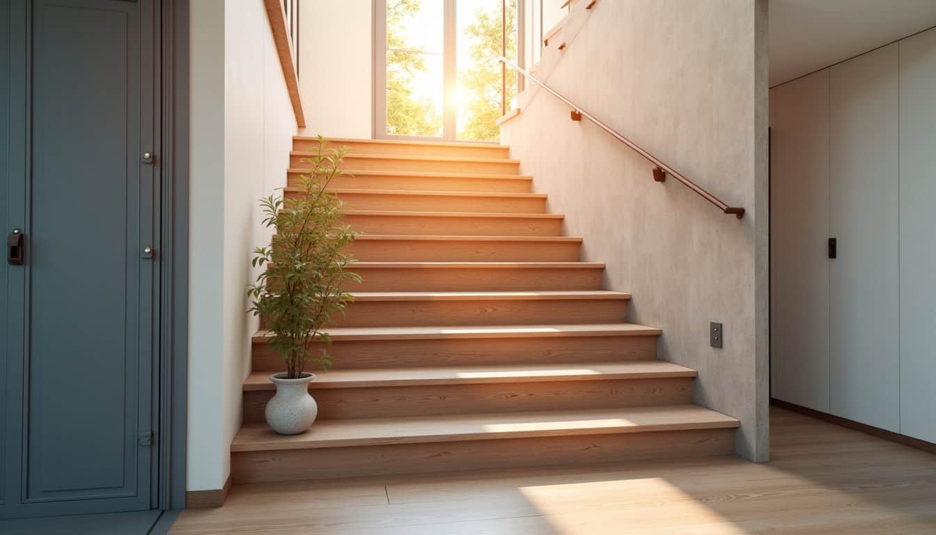 Monte-escalier en cours de location temporaire dans une maison à Polignac