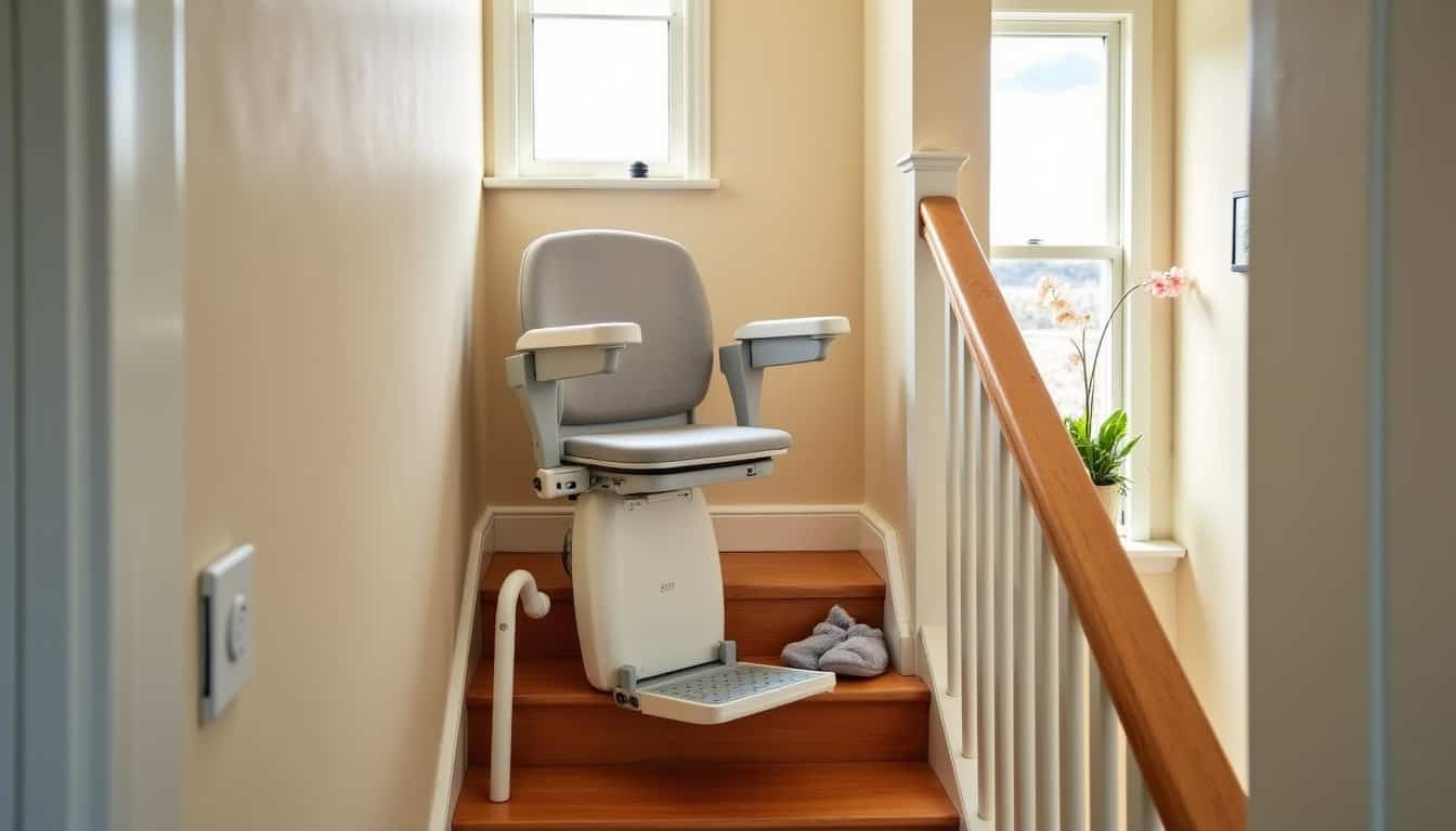 Monte-escalier en location utilisé dans une maison à Vieux-Boucau-les-Bains