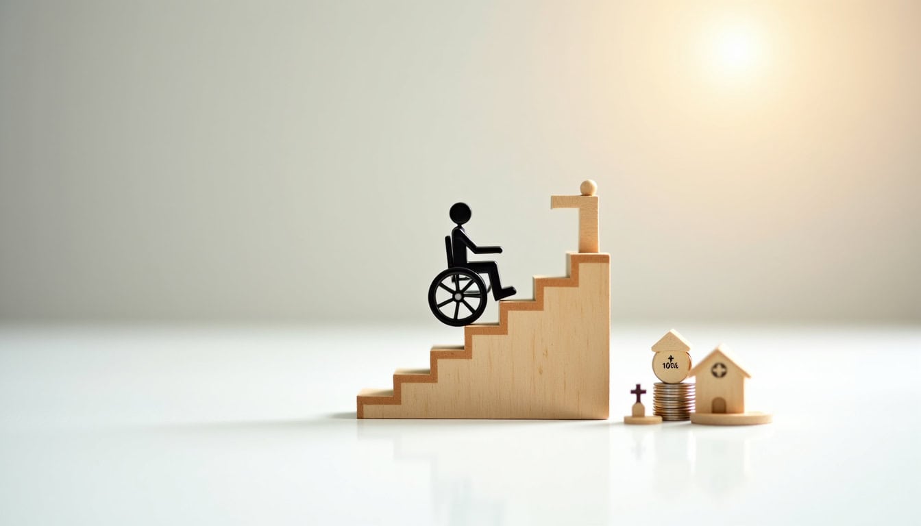 Infographie illustrant les différentes aides pour financer un monte-escalier en 2026