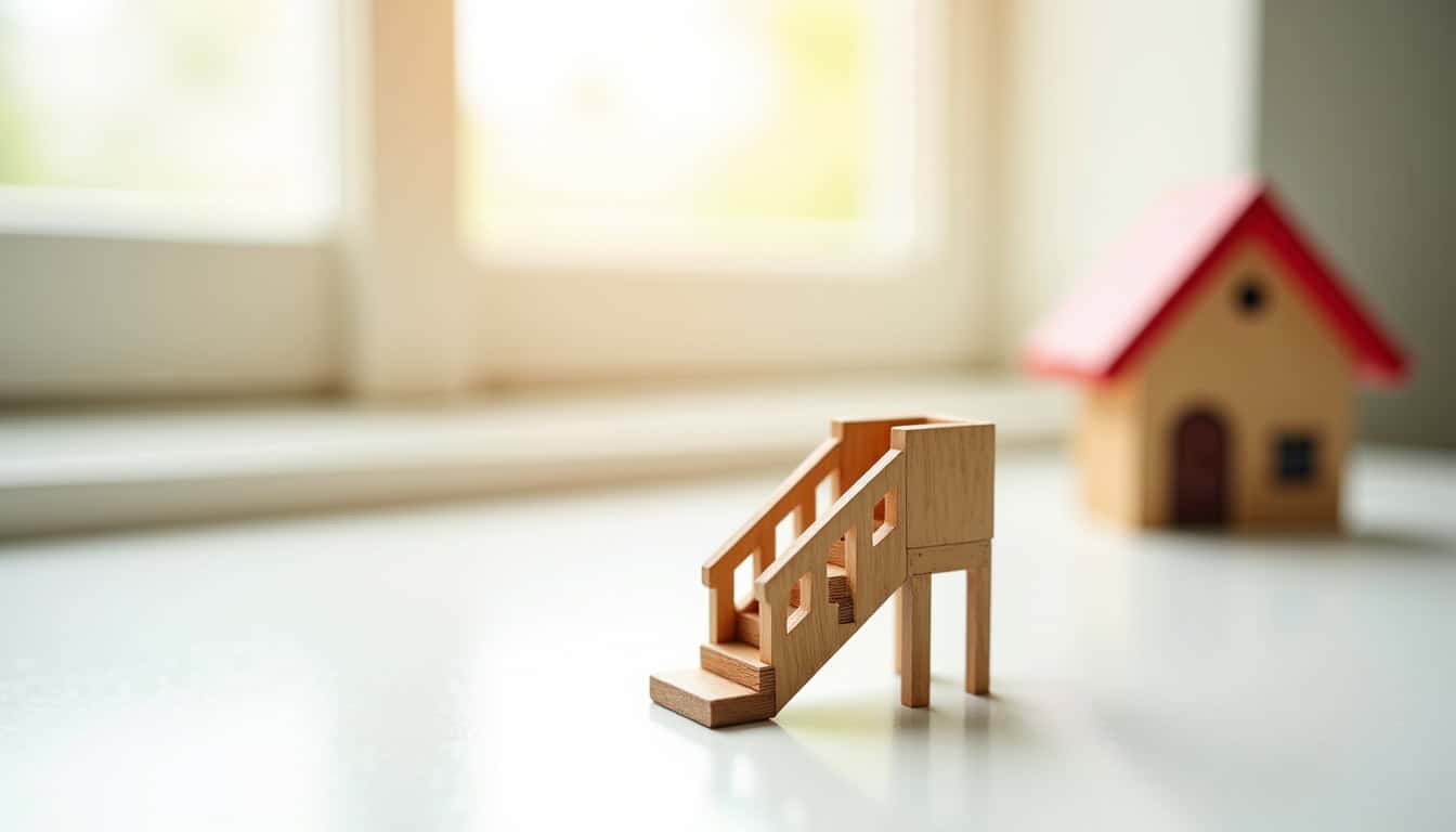Monte-escalier installé dans une maison à Changis-sur-Marne