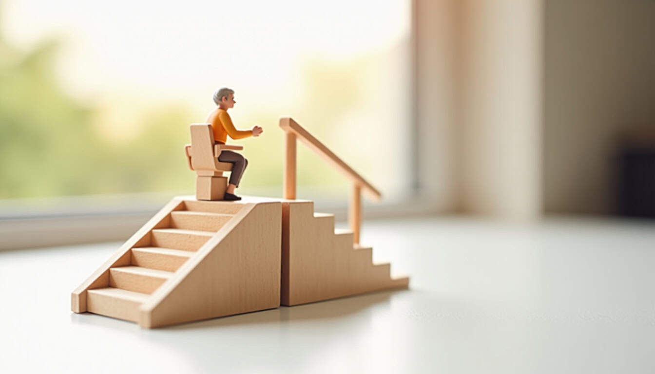 Visite technique d'un installateur de monte-escalier à domicile à La Houssaye-en-Brie