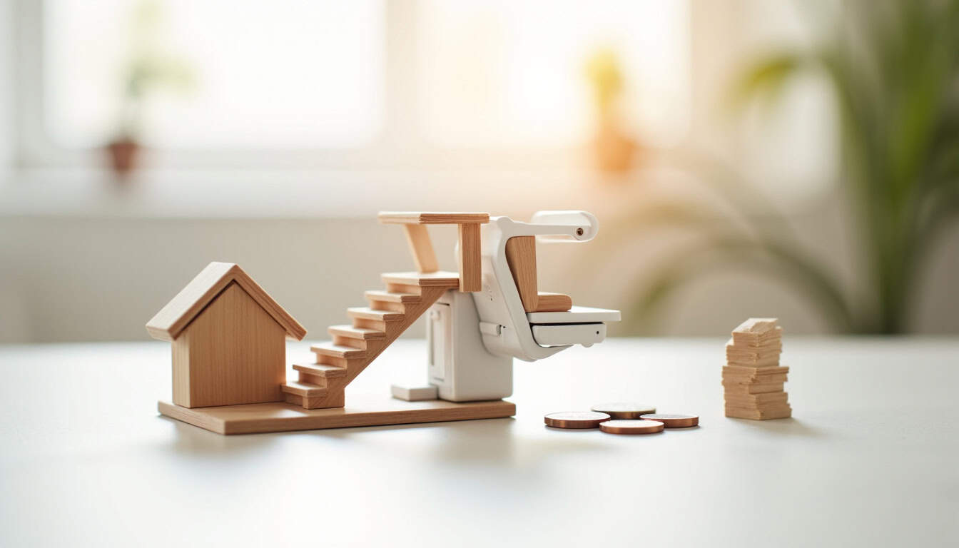 Infographie illustrant les aides financières pour un monte-escalier à Lapeyrouse-Fossat en 2026