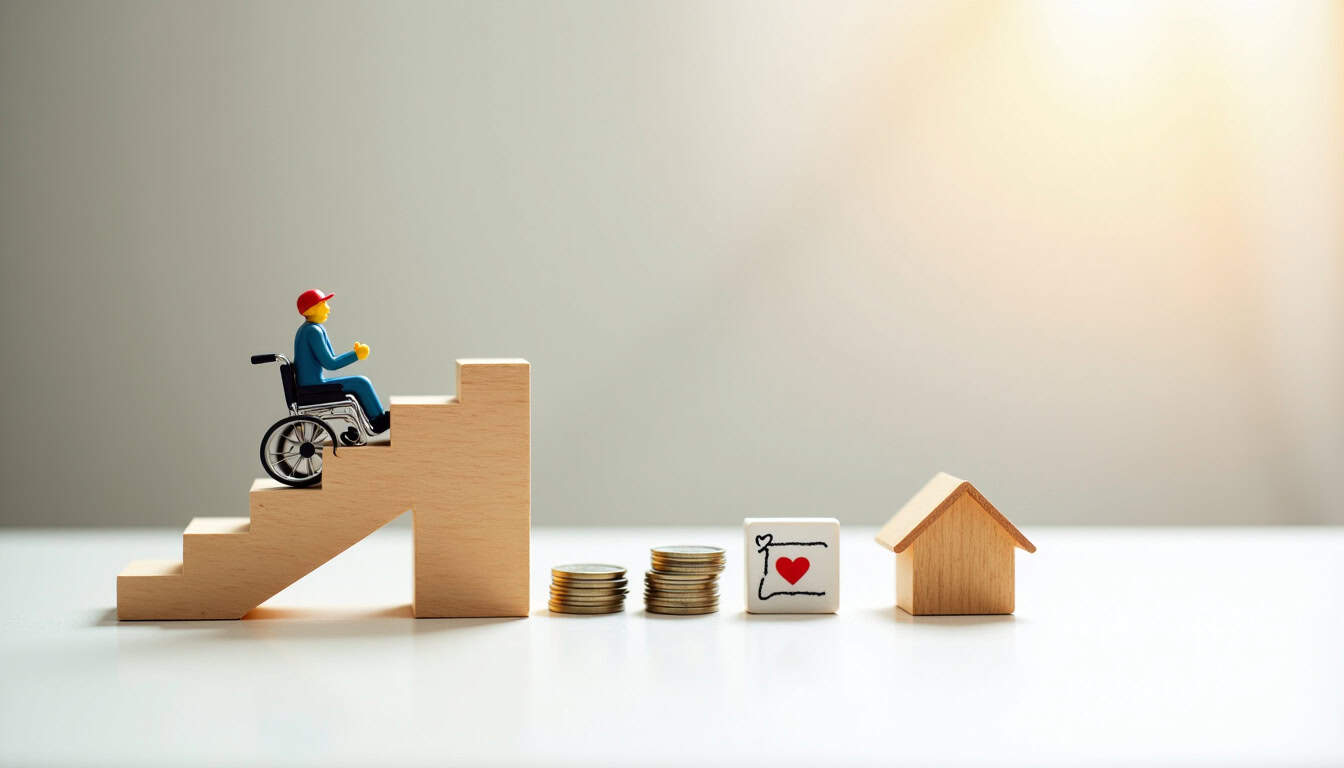 Infographie illustrant les aides financières pour l'installation d'un monte-escalier en 2026