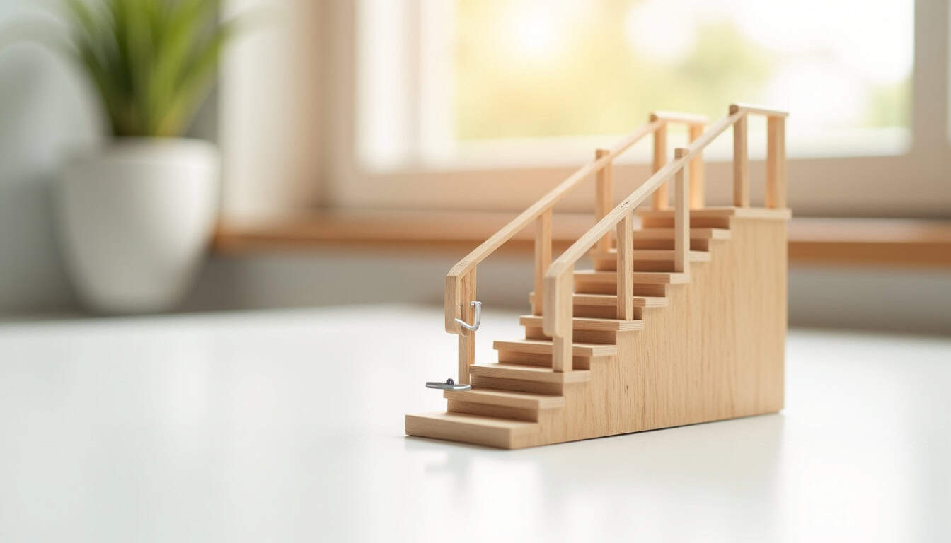 Installation d'un monte-escalier droit dans une maison à Mas-Grenier