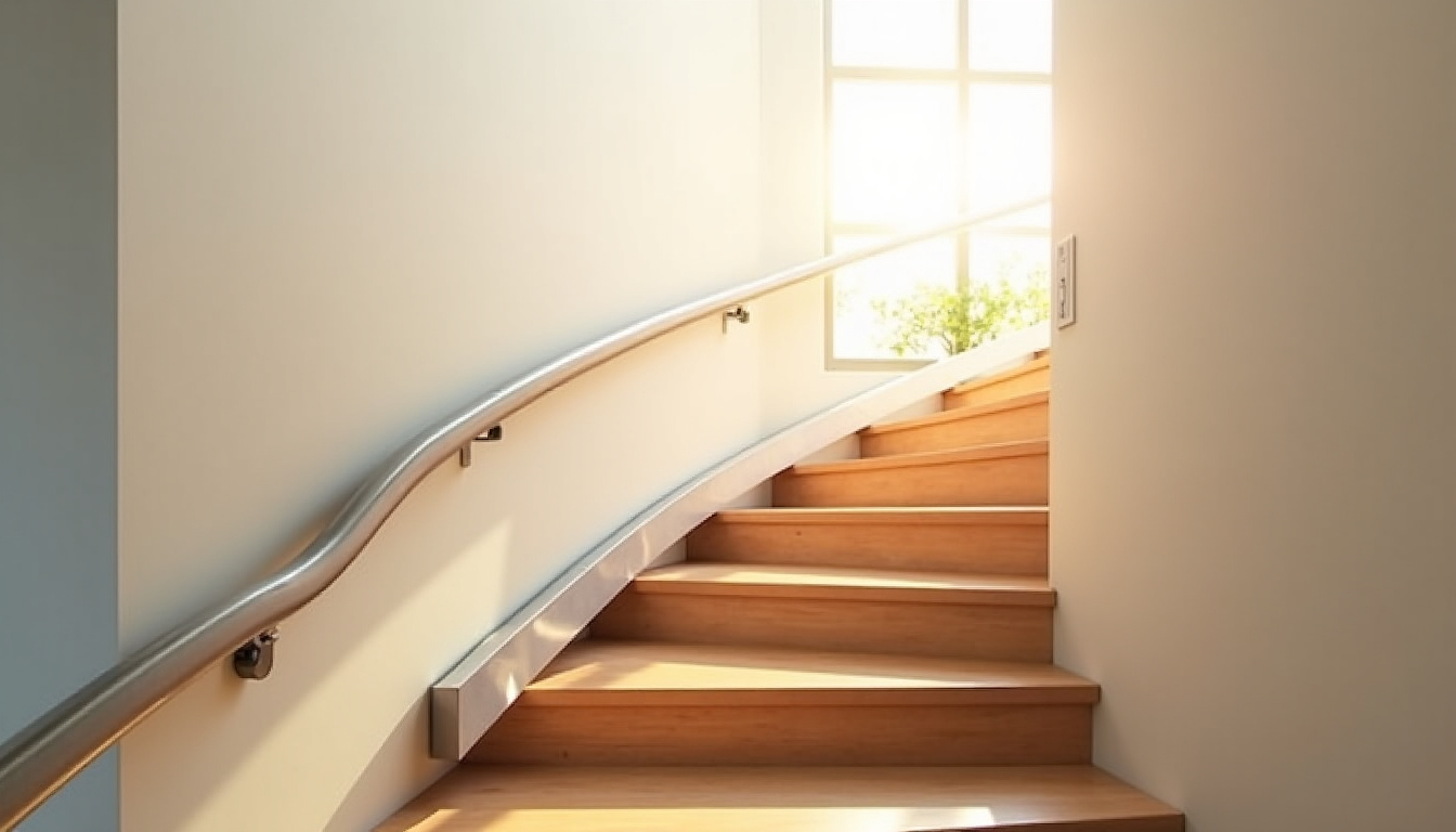Installation d’un monte-escalier tournant dans une maison à Pont-Péan