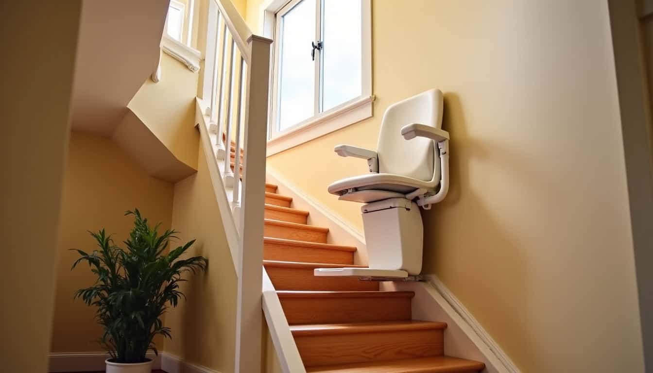 Installation d’un monte-escalier droit dans une maison à Rohrbach-lès-Bitche