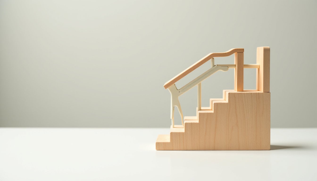 Installation d'un monte-escalier tournant dans une maison à Sains-en-Amiénois