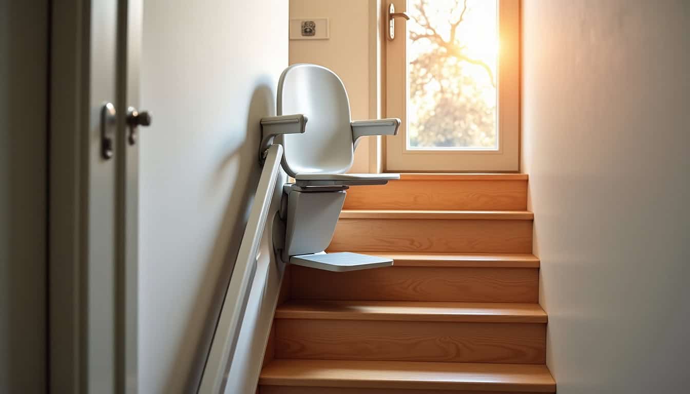 Présentation d'un devis pour l'installation d'un monte-escalier à Saint-Hilaire-du-Harcouët