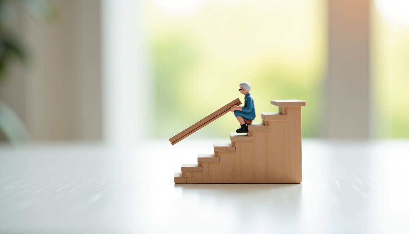 Installation d'un monte-escalier tournant dans un escalier en colimaçon à Saint-Jean-sur-Vilaine