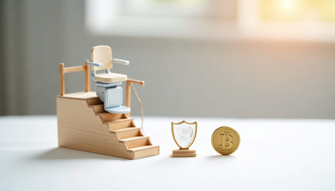 Infographie illustrant les différentes aides financières pour l’installation d’un monte-escalier à Saint-Pierre-lès-Nemours en 2026