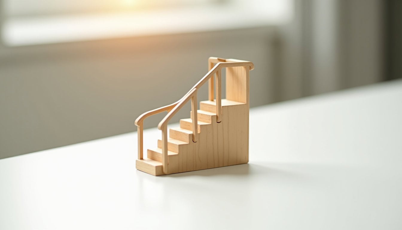 Installation d'un monte-escalier tournant dans un escalier en colimaçon à Sainte-Julie