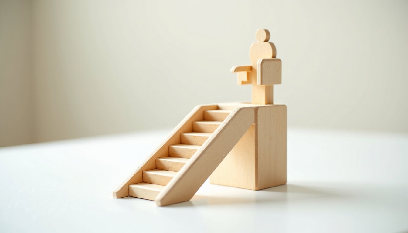 Installation d'un monte-escalier droit dans une maison à Uffheim