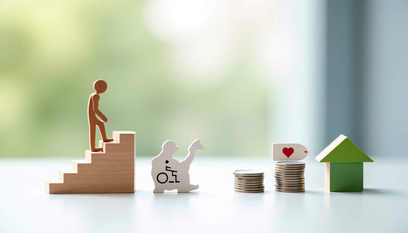 Infographie illustrant les aides financières disponibles pour un monte-escalier à Val en Vignes en 2026