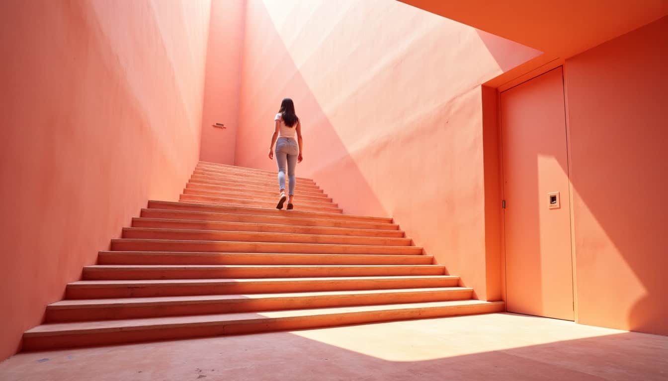 Monte-escalier droit en cours d'installation à Villaines-sous-Malicorne