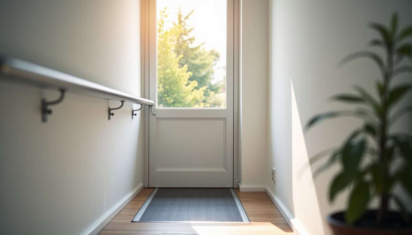 Plateforme élévatrice pour fauteuil roulant installée à l