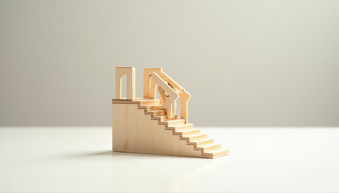 Plateforme monte-escalier installée à l