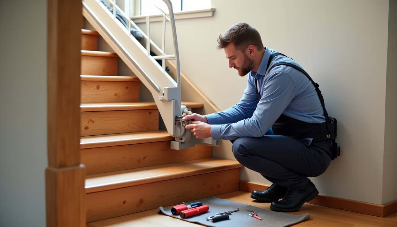 Pose professionnelle d’un monte-escalier dans une maison à Oberhoffen-sur-Moder