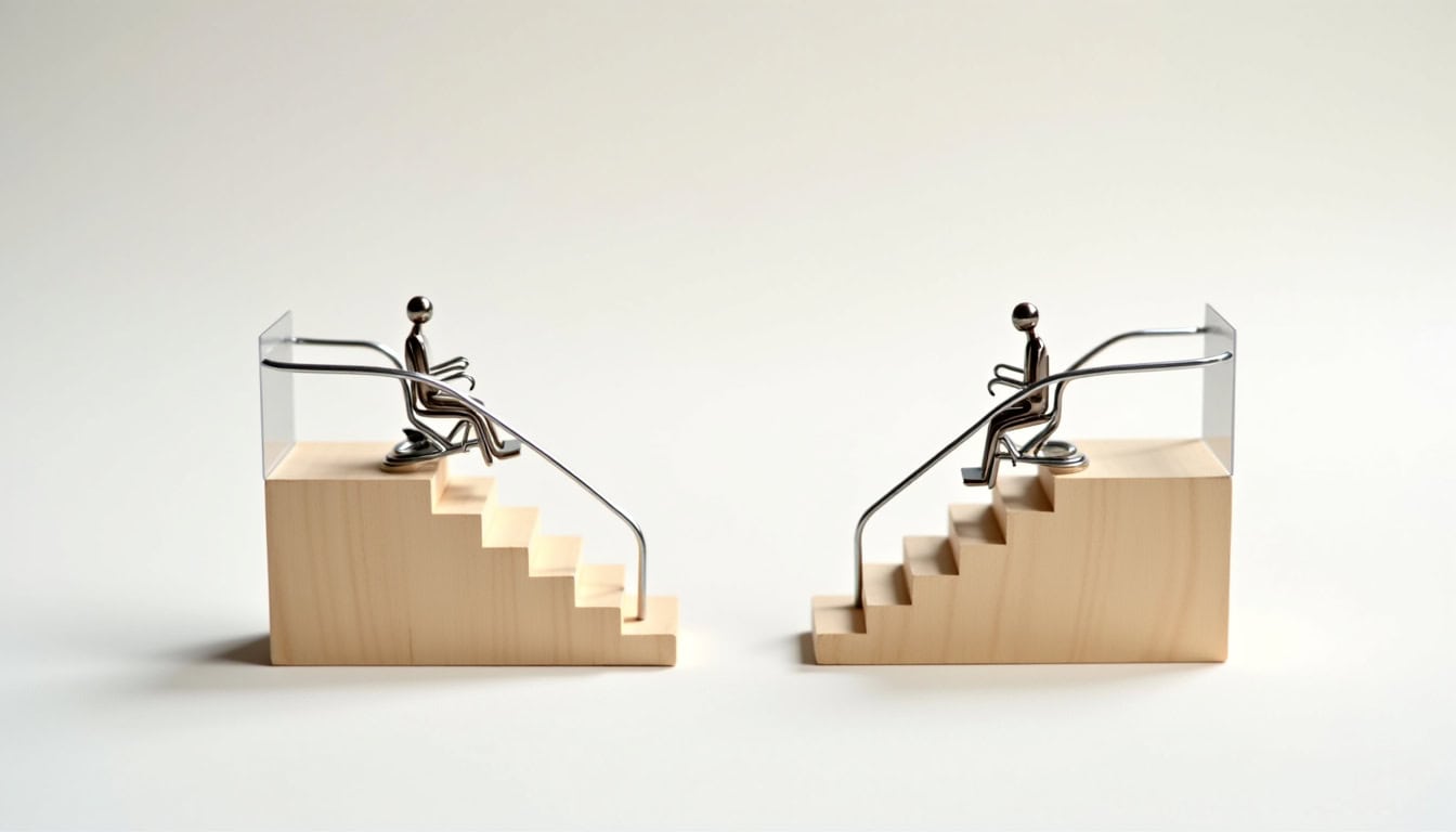 Tableau comparatif des différents types de monte-escaliers disponibles à Stiring-Wendel