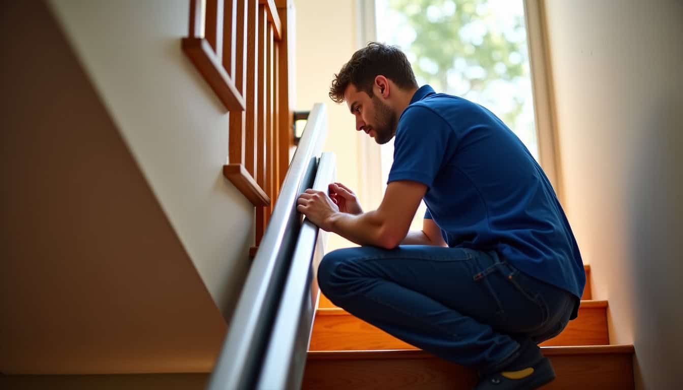 Technicien effectuant la maintenance d