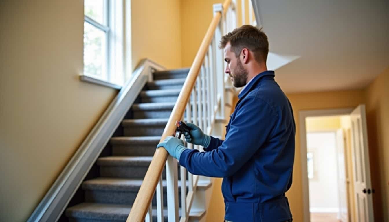 Technicien en train d