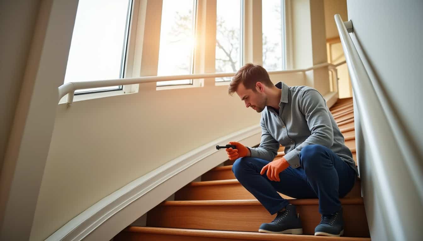 Technicien en train de vérifier le bon fonctionnement d