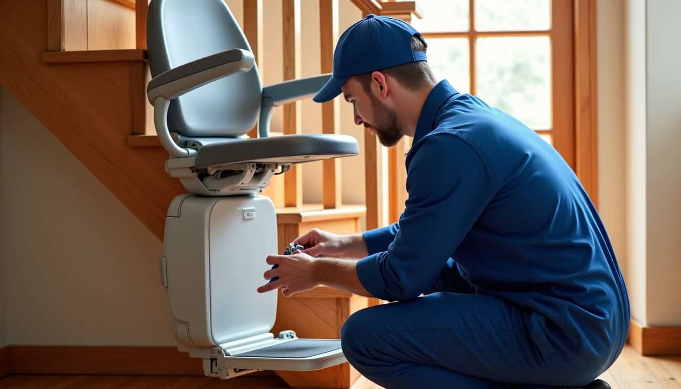 Technicien en train de vérifier le fonctionnement d
