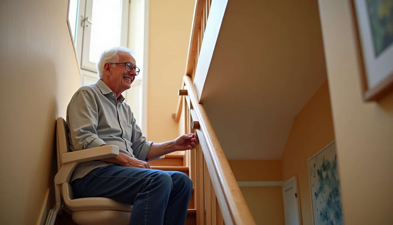 Témoignage d’un résident de Valdoie après installation d’un monte-escalier