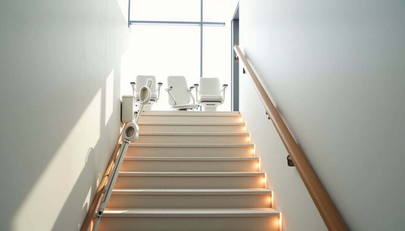 Comparaison de différents modèles de monte-escaliers à Cergy