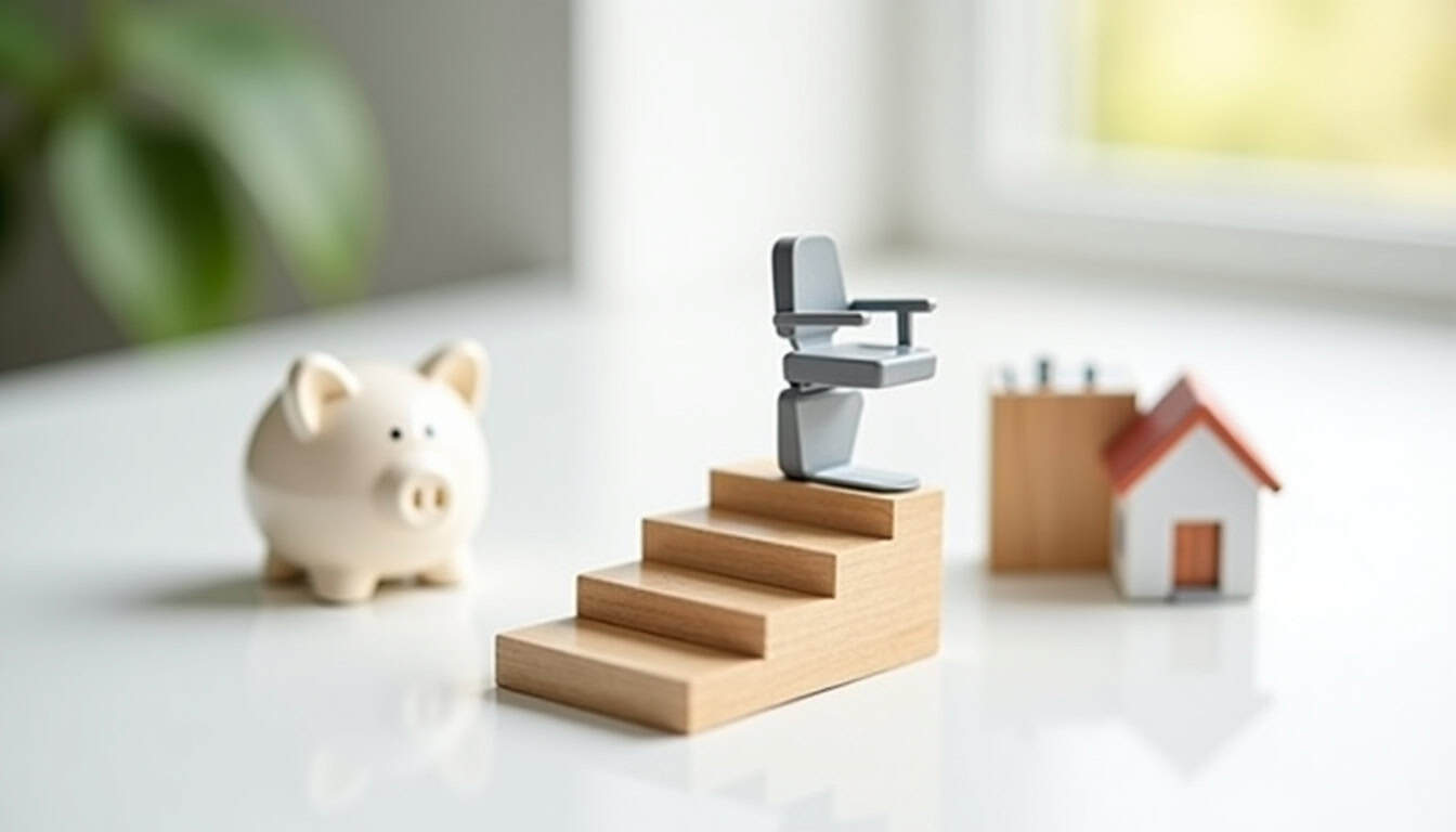 Devis pour un monte-escalier à Viuz-la-Chiésaz, illustrant les étapes de financement et les aides possibles