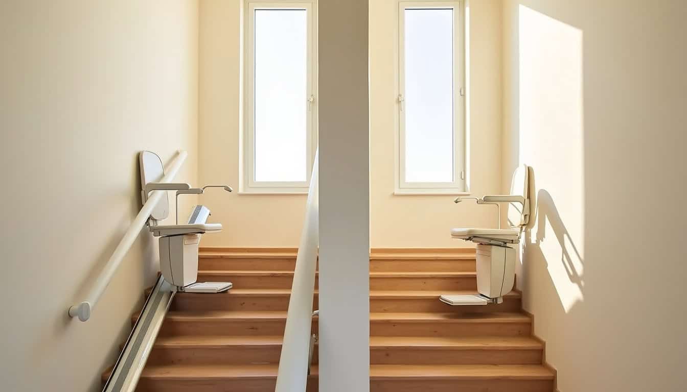 Différents modèles de monte-escaliers installés dans une maison à Cuges-les-Pins