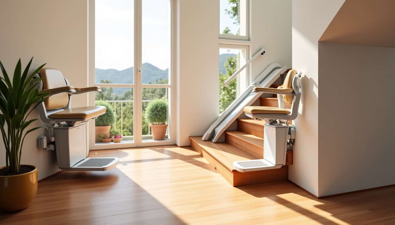 Différents modèles de monte-escaliers installés dans une maison à Fréjus
