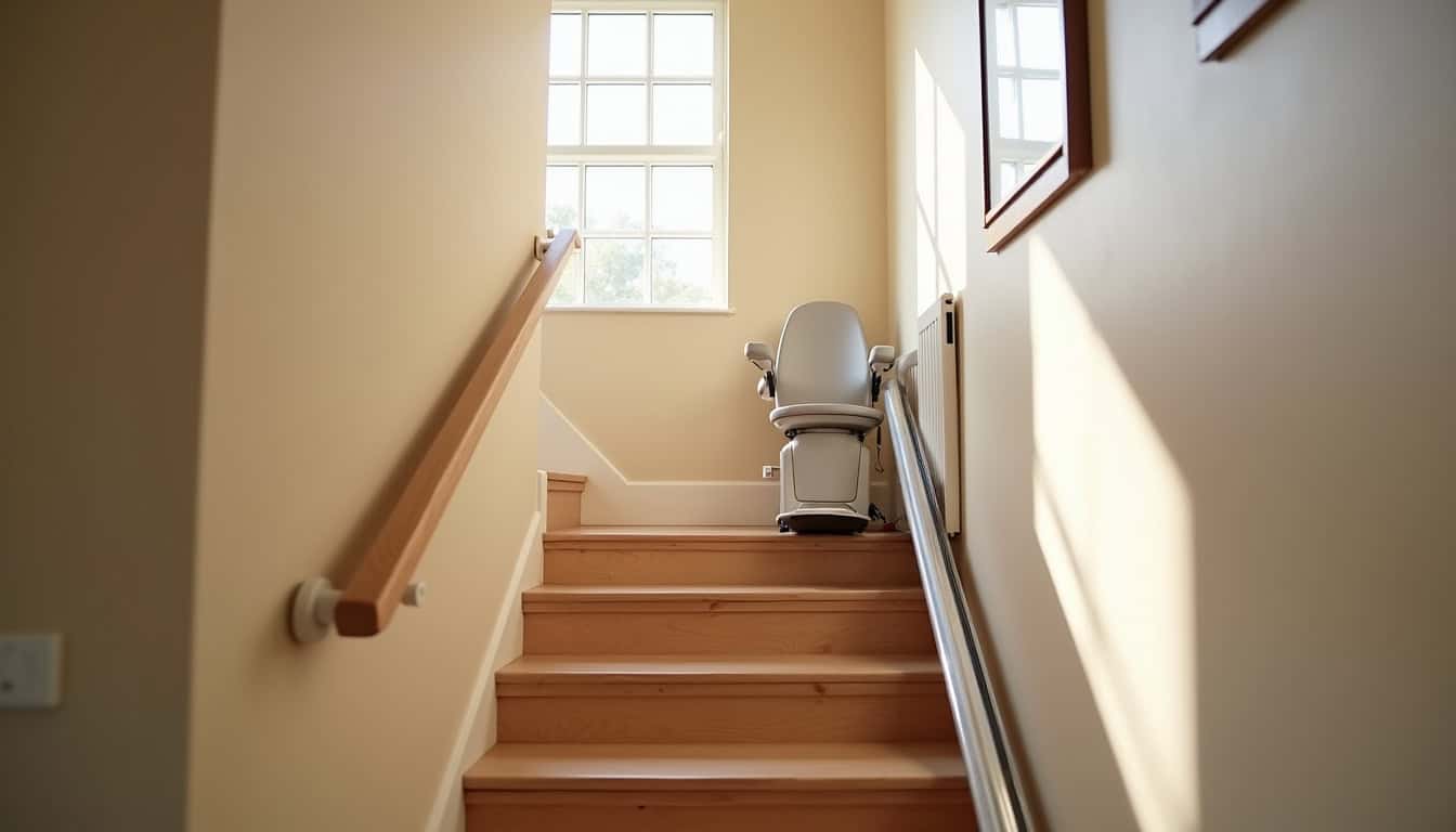 Différents types de monte-escalier installés dans des foyers à Oeyreluy
