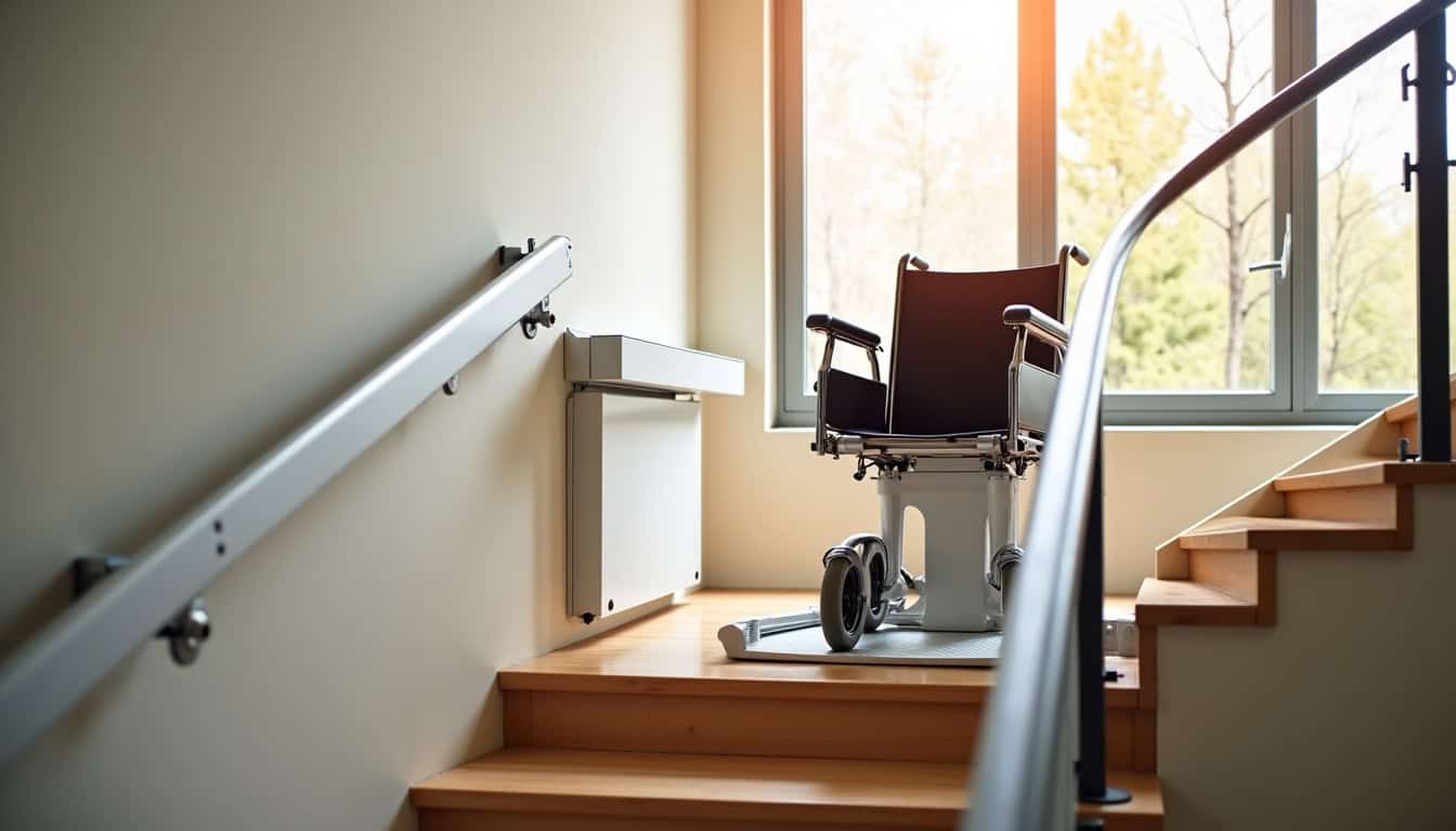 Différents types de monte-escaliers adaptés à diverses configurations d’escaliers à Le Mans