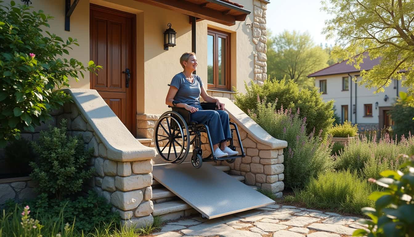 Différents types de monte-escaliers installés à Pirey: droit, tournant, extérieur et plateforme PMR