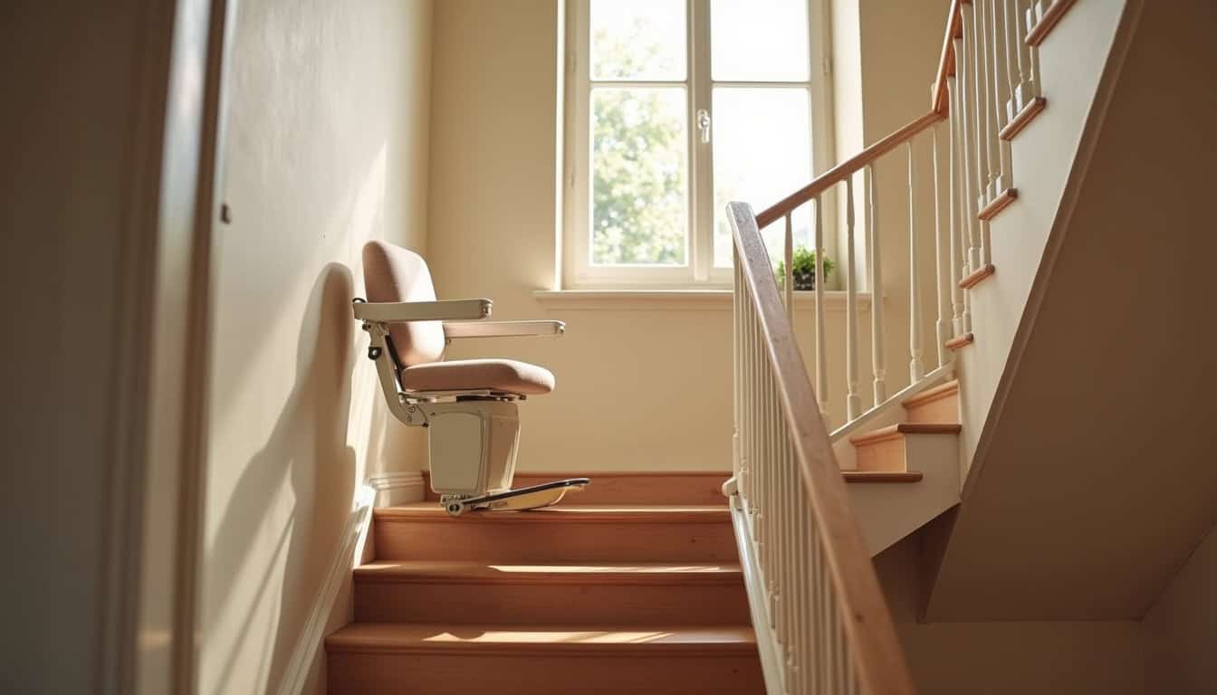 Différents types de monte-escaliers installés dans des maisons à Prémilhat