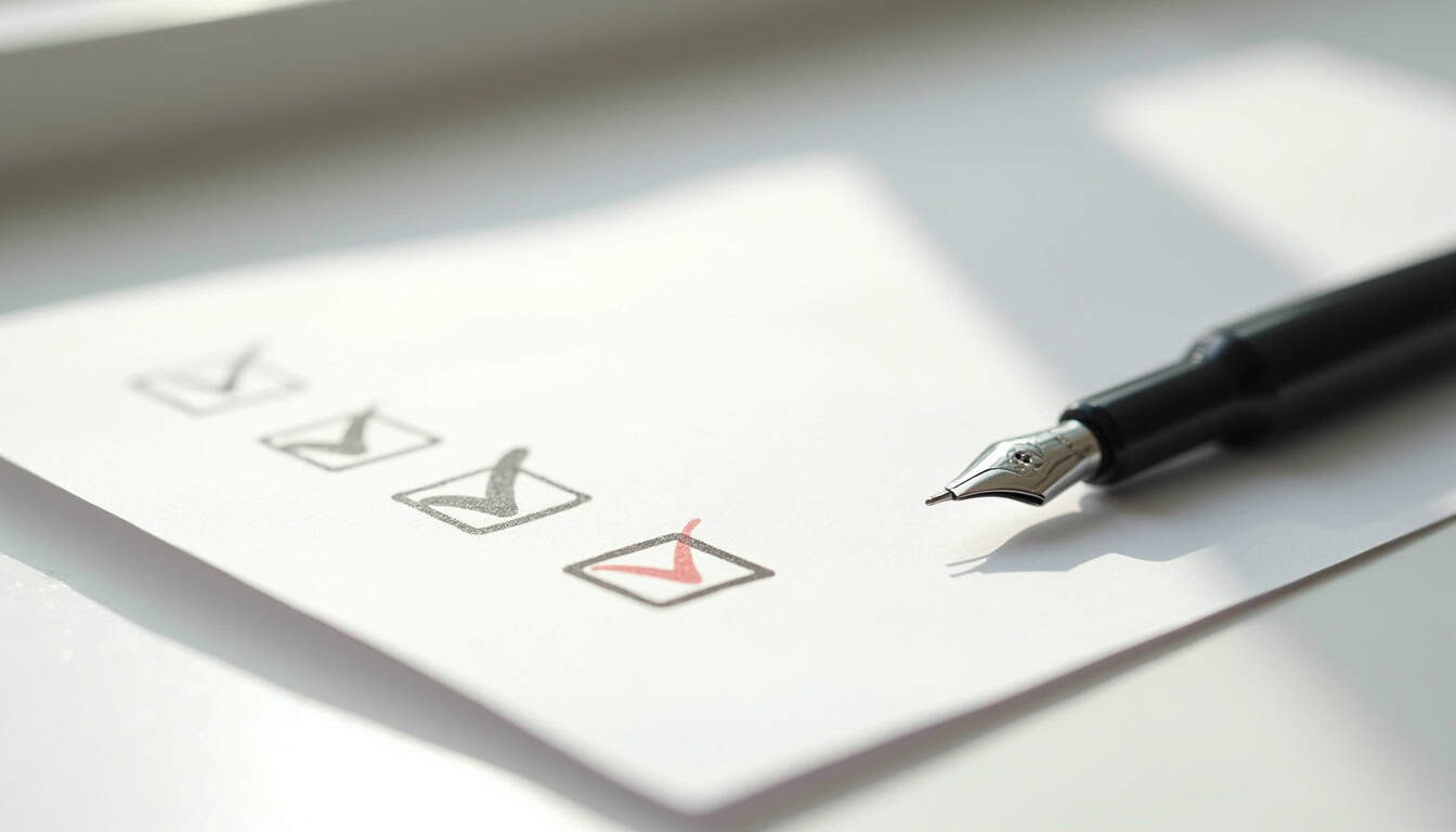 Document administratif avec mention de crédit d’impôt et TVA réduite, accompagné d’un stylo