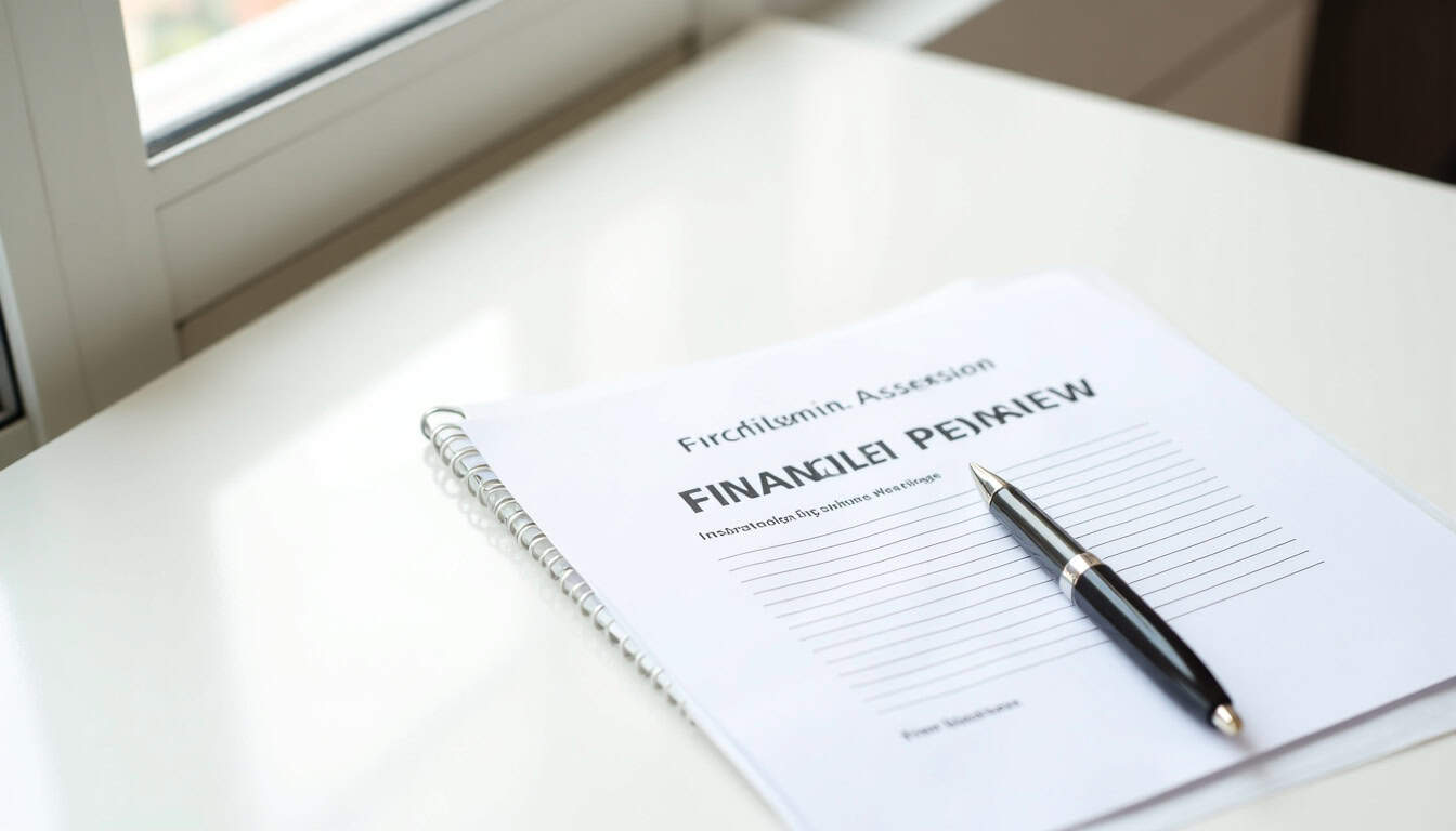 Document de demande d’aide financière pour un monte-escalier à Joinville posé sur une table avec un stylo