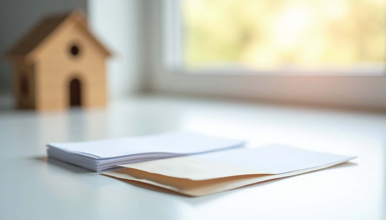 Documents et enveloppes symbolisant les aides financières pour l