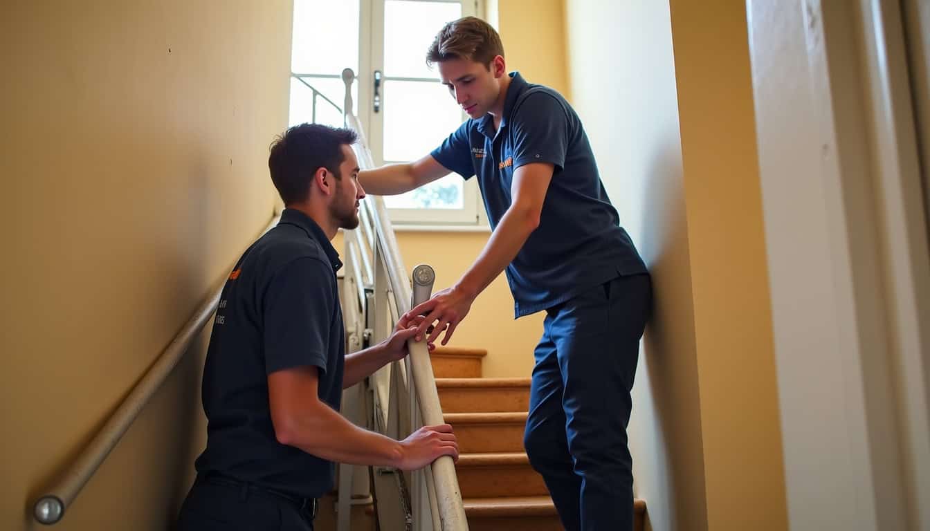 Entreprise spécialisée en montage de monte-escalier à Menton intervenant chez un particulier