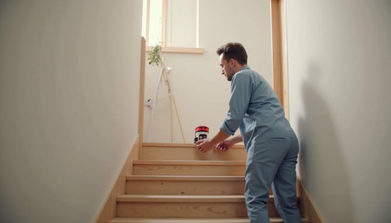 Étude technique réalisée par un professionnel pour un monte-escalier à Holnon