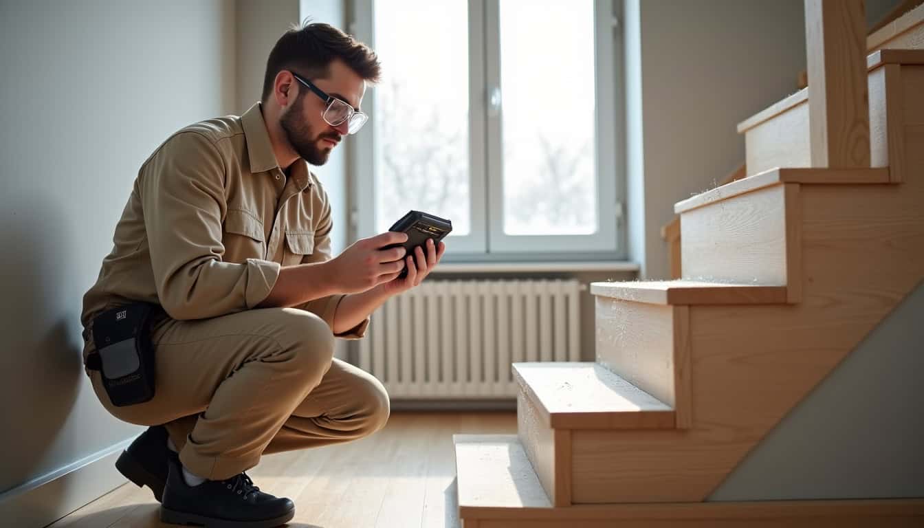 Étude technique sur site pour un monte-escalier à Sochaux