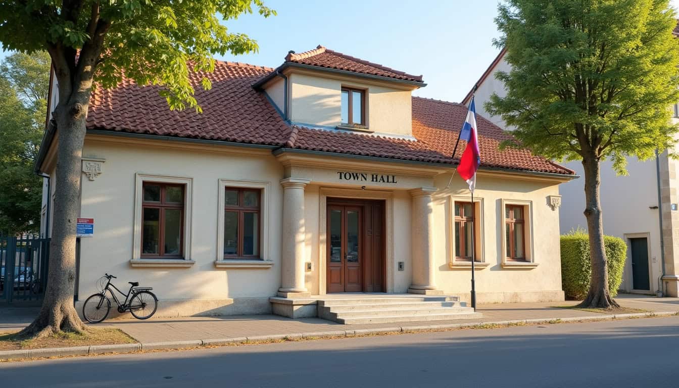 Façade de la mairie de Gueux (51390), centre des services administratifs et informations locales