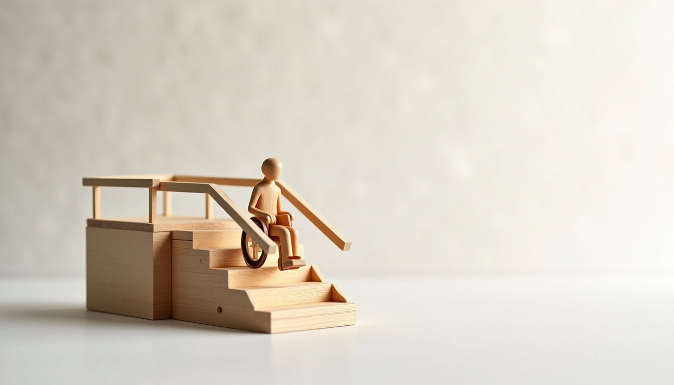 Fonctionnement d’un monte-escalier en cas de coupure de courant, avec batterie de secours et détecteur d’obstacles