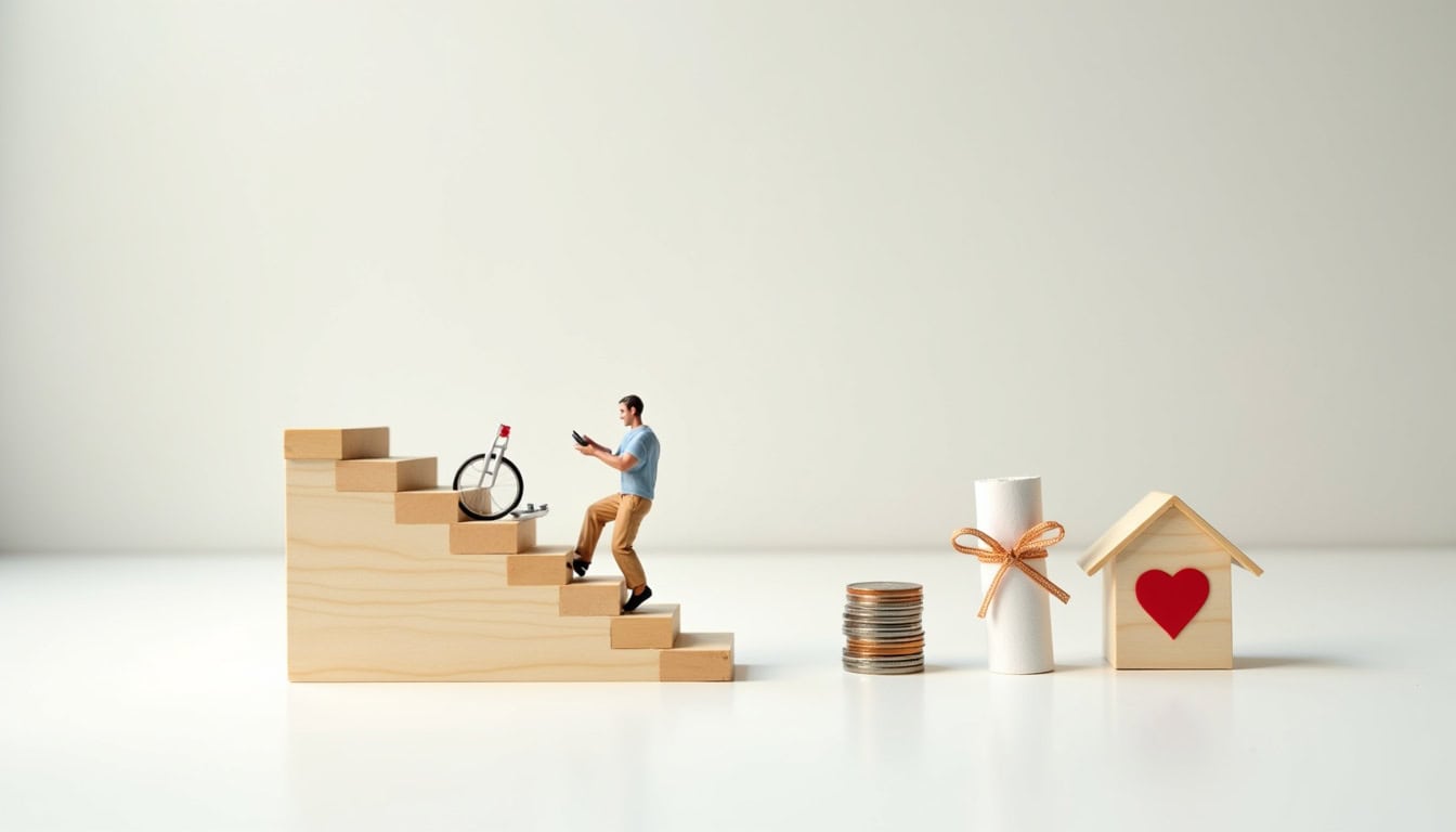 Infographie illustrant les différentes aides financières pour l’installation d’un monte-escalier à Reiningue