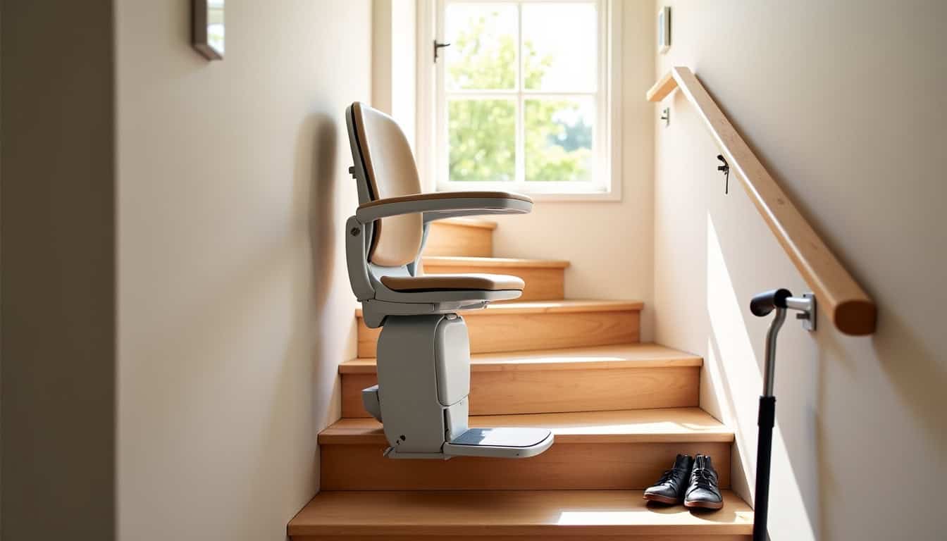 Installation d’un monte-escalier dans une habitation à Vernouillet