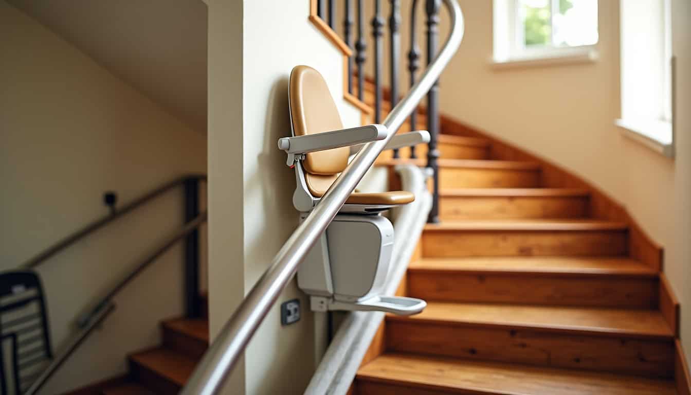 Installation d’un monte-escalier dans une maison à Coye-la-Forêt