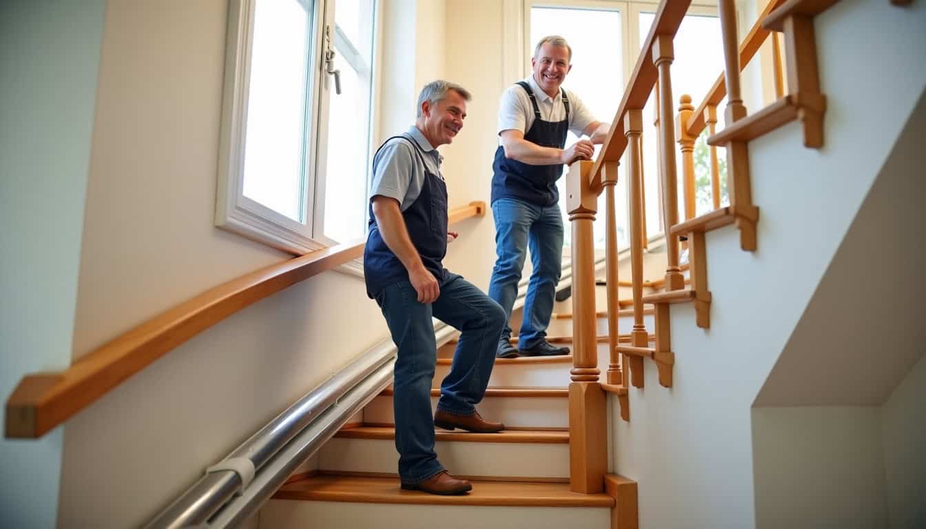 Installation d’un monte-escalier dans une maison à Saint-Jean-de-Moirans