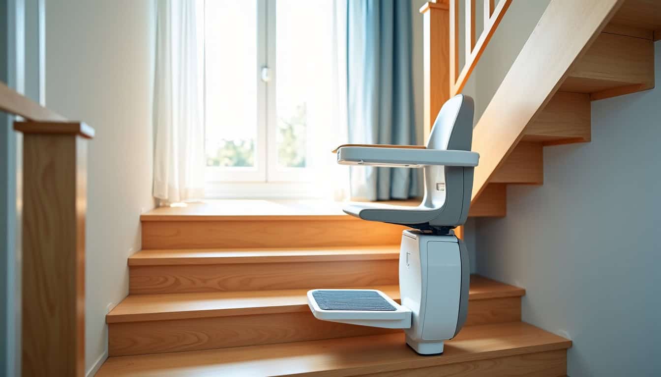 Installation d’un monte-escalier dans une maison à Sainte-Marie-la-Mer