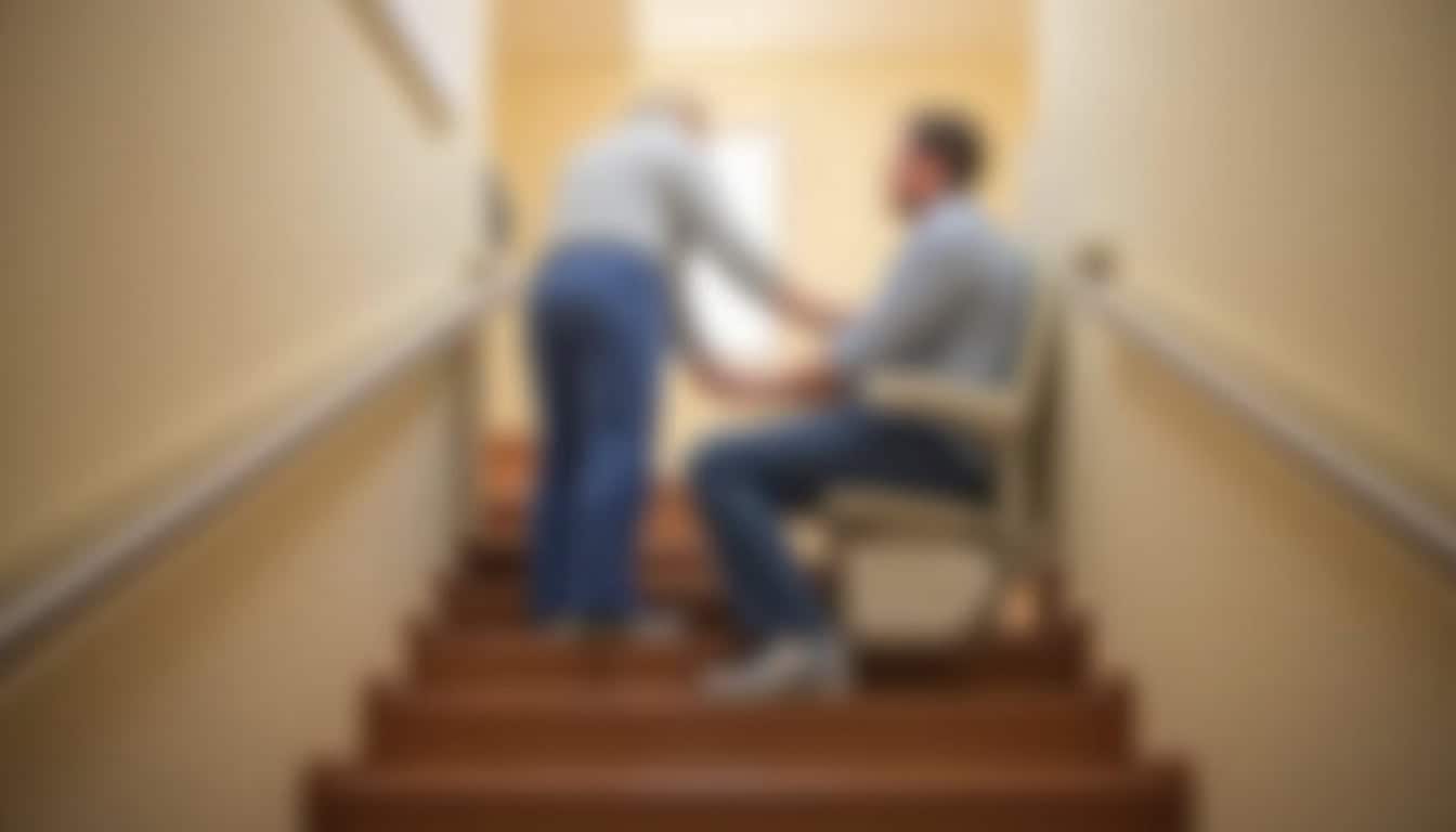 Installation d’un monte-escalier d’occasion reconditionné à Steenvoorde